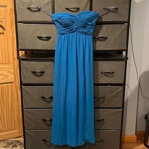 Strapless prom dress